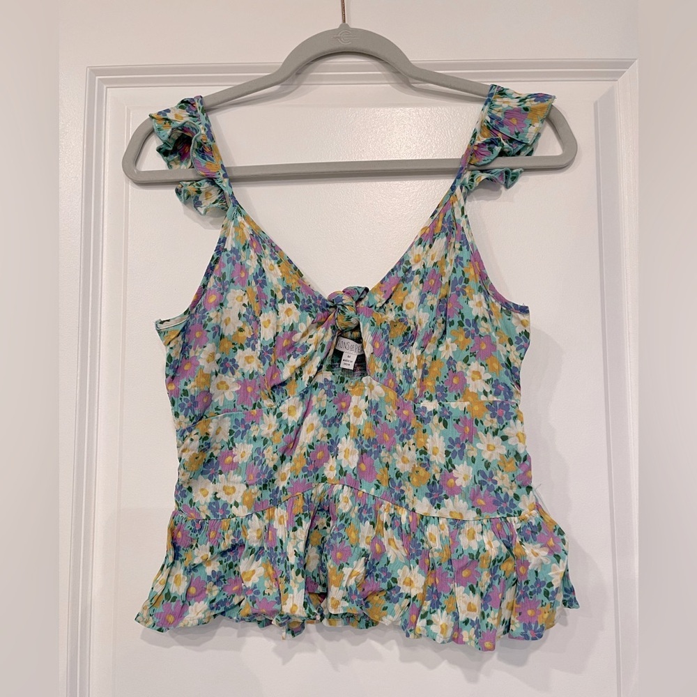 Patrons of Piece cropped floral top